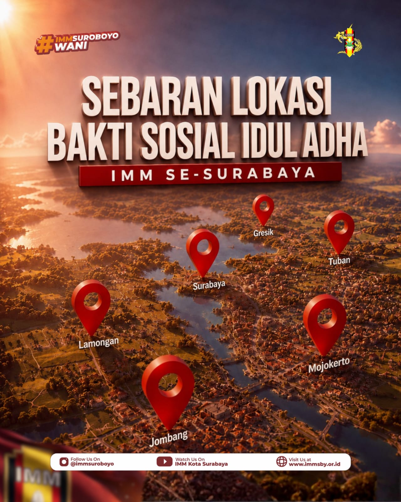 Dimulai Hari Ini, Komisariat-Komisariat IMM di Surabaya Sebar Baksos Iduladha di 13 Lokasi